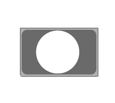 Vollrath 19189 300 Series Stainless Steel with (1) 10 1/2" Hole Adapter Plate