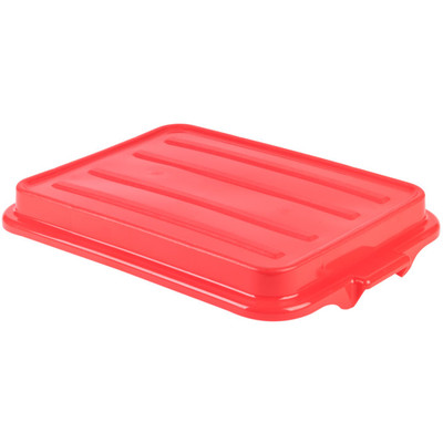 Vollrath 1500-C02 22 1/8" W x 15 5/8" D x 2 1/2" H Polyethylene Red Traex Color-Mate Snap-On Lid