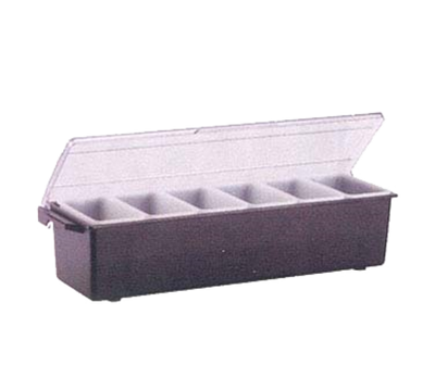 Vollrath 4743-01 18" x 6"x 3-3/4" 6 Pint Brown Plastic Standard Lid NSF Kondi-Keeper Condiment Dispenser