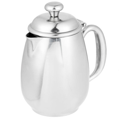 Vollrath 46598 12 Oz. Stainless Steel Hollow Tubular Handle Sturdy Hinge Orion Creamer