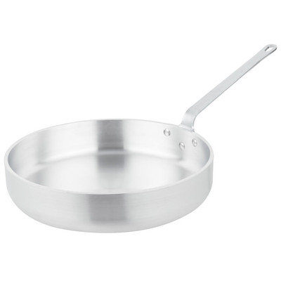 Vollrath 4074 14" W x 2.88" H 7.5 Qt. Aluminum Alloy with Riveted Non-Insulated Handle Premier Saute Pan