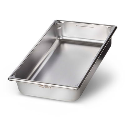 Vollrath 5IPF40 4" Deep 14 Qt. 22 Gauge Stainless Steel Natural Finish Full Size Super Pan V Induction Pan