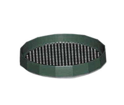 Vollrath 611-0606 6" Dia. Black Insert Plastic Base With Molded On Non Skid Surface Rubber Feet Molded Into Base Tuffex Beverage Coaster