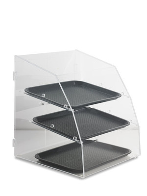 Vollrath LBC1418-3R-06 19" W x 19.75" D x 22" H Counter Top Curved Front Full Service Display Case
