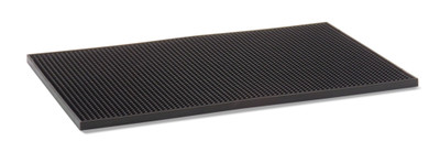 Vollrath 2331-99 12" x 18" x 1/2" Black Flexible Thermoplastic rubber Construction Rail-Mate Glass Mat