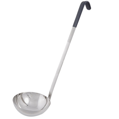 Vollrath 4982420 24 Oz. 18 Ga. 6" Bowl Dia. Equipped with All-Natural Antimicrobial with Mirror Finish Stamped One-Piece Heavy Duty Ladle