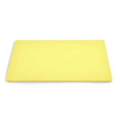 Vollrath 5200250 15" W x 20" D x 1/2" H Yellow Polyethylene Cutting Board