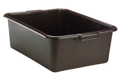 Vollrath 1527-01 21.75" W x 15.5" D x 7" Deep Chocolate Polyethylene Traex Deluxe Bus Box