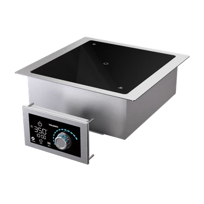 Vollrath FC-IDI-S2900 14.35" W x 14.41" D x 6.42" H Stainless Steel Drop-In Induction Range - 208-240 Volts, 12.1 Amps