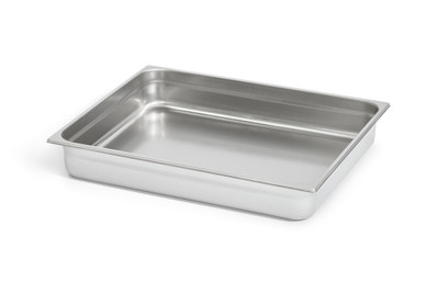 Vollrath V211001 25 5/8" L x 20 7/8" W x 4" D 22 Gauge Stainless Steel 2/1 GN Food Pan