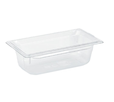 Vollrath 8034410 4" Deep Low-Temp Polycarbonate Clear Plastic Super Pan 1/3 GN Food Pan