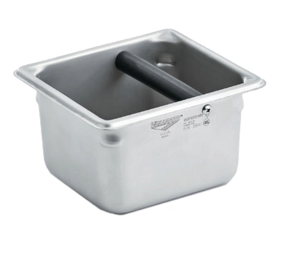 Vollrath E06064-KB 1.875 Qt. 4" W 22 Gauge Stainless Steel Rubber Coated Knock Bar Knock Box