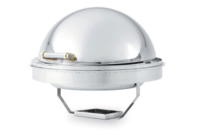Vollrath 46268 6 Qt. Round Stainless Steel Roll Top Electric New York, New York Chafer