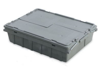 Vollrath 52649 20.125" L x 14.25" W x 4.625" D Gray Tote 'N Store Buffetware Box