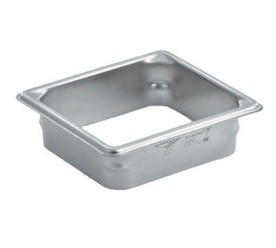 Vollrath E6WC02 2" D 1/6 Size 22 Gauge Stainless Steel Rectangular Garbage Waste Chute