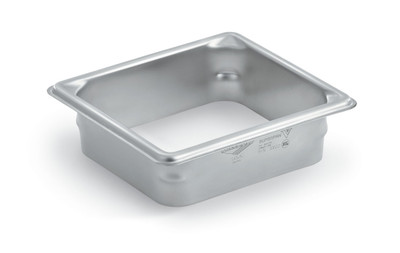 Vollrath E6WC02 2" D 1/6 Size 22 Gauge Stainless Steel Rectangular Garbage Waste Chute