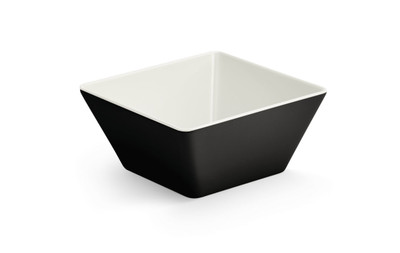 Vollrath V2220220 7.06" W x 7.06" L x 3.31" H 1.56 Qt. Black Medium Square Melamine Bowl