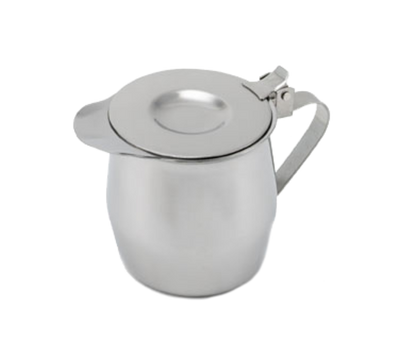 Vollrath 46613 3" H x 10 Oz. Stainless Steel Insulated Server with Hinged Insulated Cover