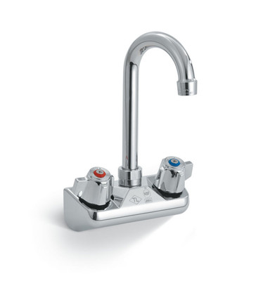 Vollrath 2613 4" Centers Splash-Mounted Gooseneck Faucet
