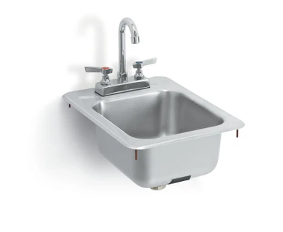 Vollrath K1734-C 10"W x 11" Front-to-Back x 6 3/16" Deep Bowl Drop-in Stainless Steel Self-Rimming Underbar Sink