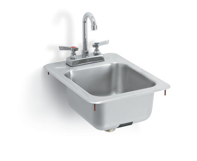 Vollrath K1734-C 10"W x 11" Front-to-Back x 6 3/16" Deep Bowl Drop-in Stainless Steel Self-Rimming Underbar Sink