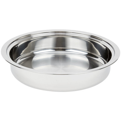 Vollrath 46507 4 Qt. Round Stainless Steel Heavy Duty Food Pan