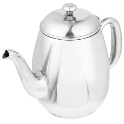 Vollrath 46595 5.875" H 34 Oz. Stainless Steel Gooseneck Spout Hollow Tubular Orion Coffee Server