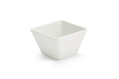 Vollrath V22201 0.63 Qt. White Small Square Melamine Bowl
