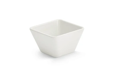 Vollrath V22201 0.63 Qt. White Small Square Melamine Bowl