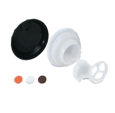 Vollrath 52121 White Plastic SwirlServe Beverage Server Cover for 10 Oz. Server