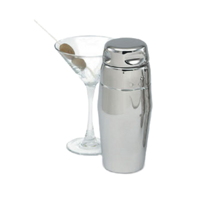 Vollrath 47622 3.5&quot; W x 8&quot; H 22 Oz. 3-Piece Stainless Steel Contemporary Style Cocktail Shaker