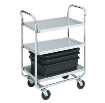 Vollrath 97166 400 Lb. Extra Heavy Duty Chrome Plated Tubular Steel Utility Carts