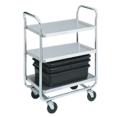 Vollrath 97166 400 Lb. Extra Heavy Duty Chrome Plated Tubular Steel Utility Carts
