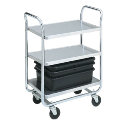 Vollrath 97166 400 Lb. Extra Heavy Duty Chrome Plated Tubular Steel Utility Carts