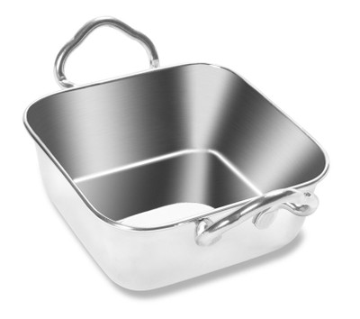 Vollrath 59767 15.5 Oz. Square Stainless Steel Mini Roasting Pan