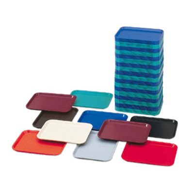 Vollrath 86106 10" x 14" Almond Rectangular Polypropylene Fast Food Tray