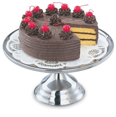 Vollrath 48023 13" W x 7.38" H Stainless Steel Cake Stand