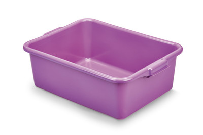 Vollrath 1527-C80 20" W x 15" D x 7" Deep Purple Polyethylene with Molded in Handles Traex Color-Mate Food Storage Box