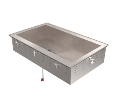 Vollrath 36448R 8&quot; Deep Well 6-Pan 12&quot; x 20&quot; Polyurethane Foam Insulated 18/8 Stainless Steel NSF7 Refrigerated Cold Pan