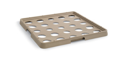 Vollrath TRICE36 19.75" W x 1.88" H x 19.75" D 36 Compartments Beige Full Size Traex Rack-Master Ice Filler