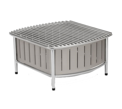 Vollrath 4667480 16" W x 16" D x 7.5" H Grill Stand Natural High Quality Durable Aluminum and Stainless Steel Contoured Buffet Station