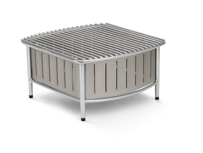 Vollrath 4667480 16" W x 16" D x 7.5" H Grill Stand Natural High Quality Durable Aluminum and Stainless Steel Contoured Buffet Station