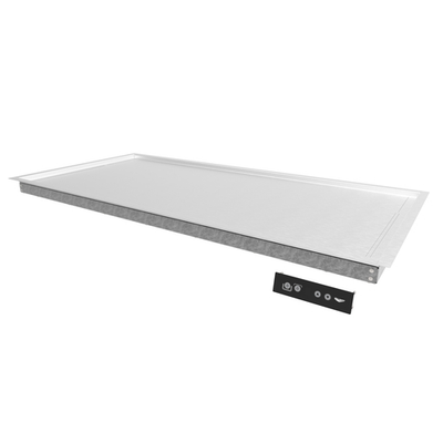 Vollrath FC-4HS-24120-SSR 26" W x 27" D x 5" H Stainless Steel Drop-In Recessed Heated Shelf - 120V 304 Watts
