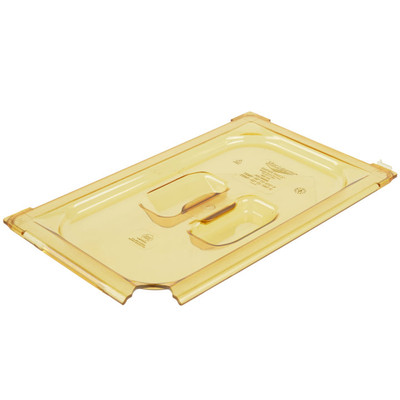 Vollrath 34400 High-Temp Amber Plastic Super Pan 1/4 GN Slotted Cover