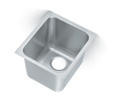 Vollrath 12121-1 14" W x 12" D x 12" H One Compartment 18 Gauge Stainless Steel Weld-In / Undermount Sink