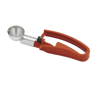 Vollrath 47401 0.65 Oz. #50 Terracotta Color-Coded Handle Standard Length Disher