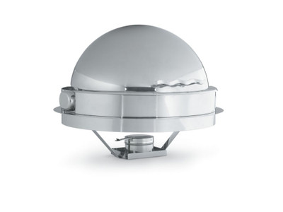 Vollrath 4634110 6 Quarts Round Stainless Steel Roll Top Cover Somerville Drop-In Chafer