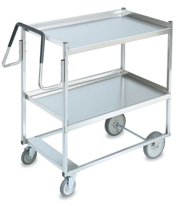 Vollrath 97202 900 Pounds Stainless Steel 2 Solid Shelves Cart