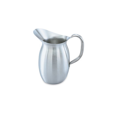 Vollrath 82040 4 1/8 Oz. 10 3/8" H Bell Shaped Welded Hollow Handle Stainless Steel Satin Finish Pitcher