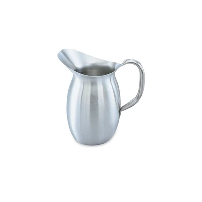 Vollrath 82040 4 1/8 Oz. 10 3/8" H Bell Shaped Welded Hollow Handle Stainless Steel Satin Finish Pitcher